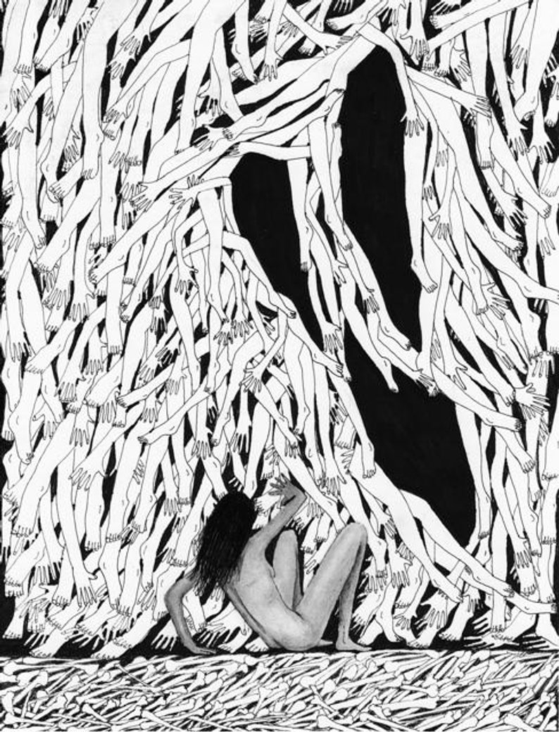 794x1040 Sophia Nightmare Drawing Etsy - Sophia Drawing