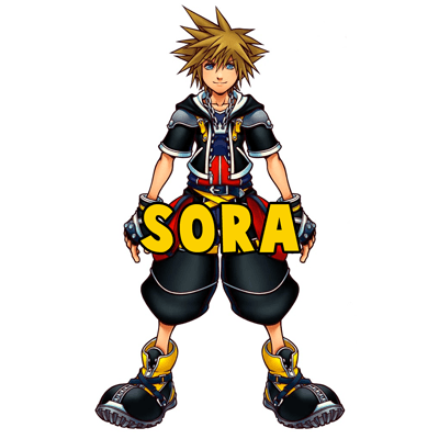 400x400 How To Draw Sora From Kingdom Hearts In Step - Sora Drawing