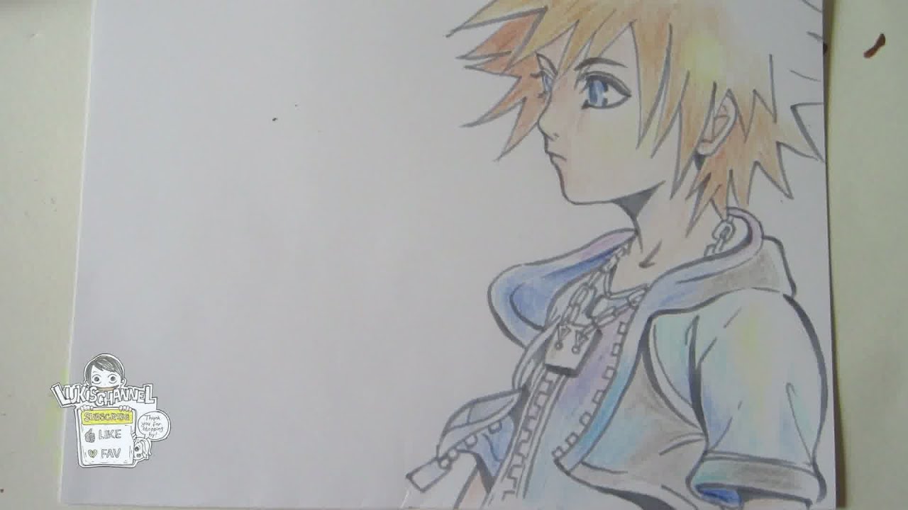 1280x720 How To Draw Sora From Kingdom Hearts - Sora Drawing