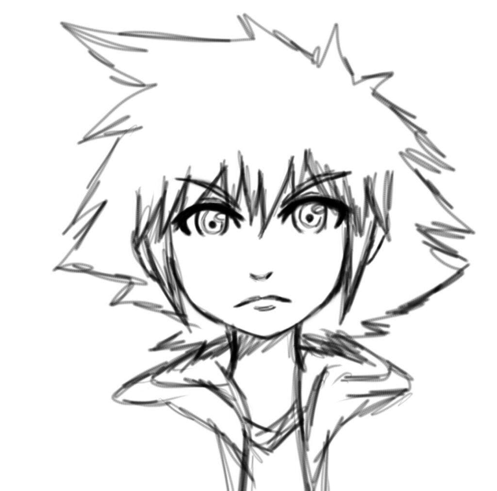 1024x1013 A Random Sora Drawing! Kingdom Hearts Amino - Sora Drawing
