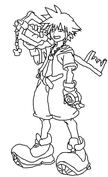 367x598 Sora An Anime Speedpaint Drawing - Sora Drawing