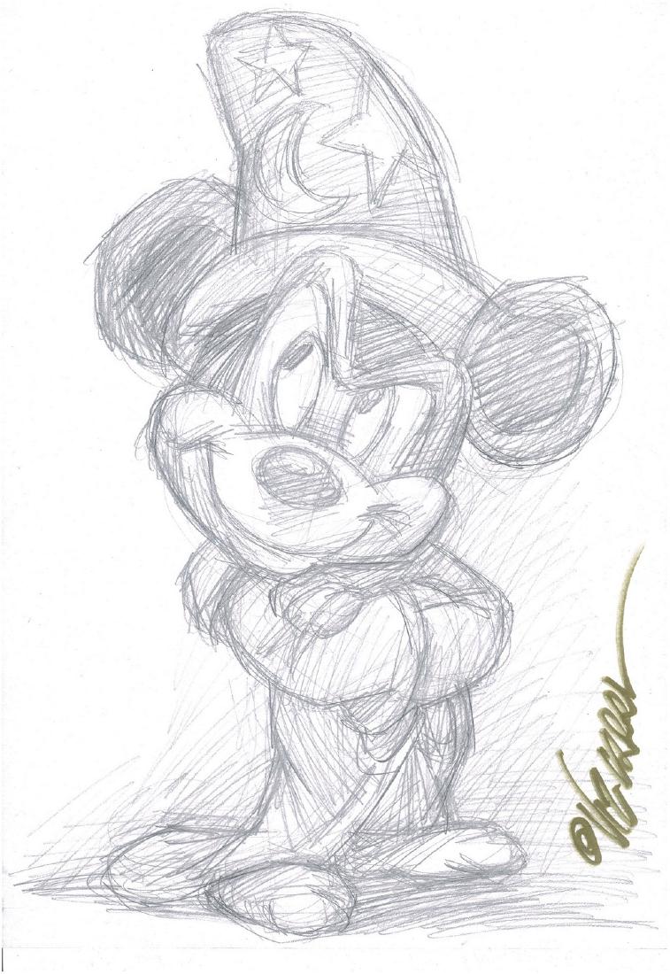 Sorcerer Mickey Drawing at PaintingValley.com | Explore collection of ...