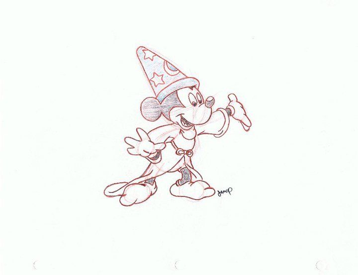 720x553 sorcerer mickey show artistry clean up disney art, disney - Sorcerer Mickey Drawing