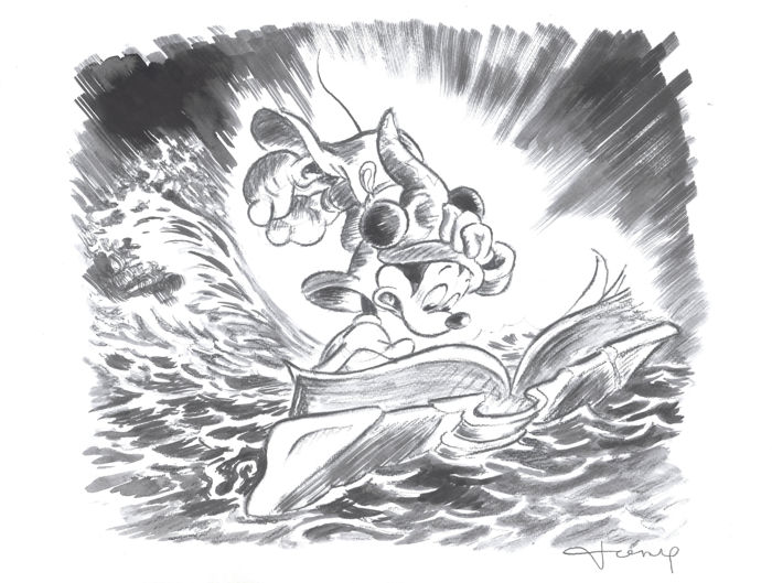 700x529 fernandez, tony - Sorcerer Mickey Drawing