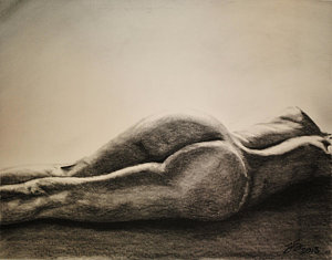 300x235 Sorrow Fatigued Drawing - Sorrow Drawings