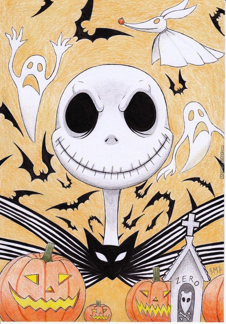746x1069 sorry, not a meme a drawing of jack skellington done back - Sorry Drawing