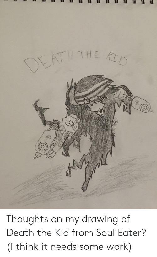 500x819 the thoughts on my drawing of death the kid from soul eater i - Soul Eater Soul Drawing