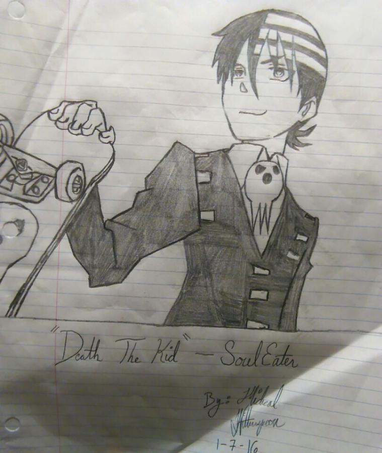 759x900 death the kid from soul eater drawing - Soul Eater Soul Drawing