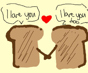 300x250 two pieces of toast reassure they are soulmate drawing - Soulmate Drawing