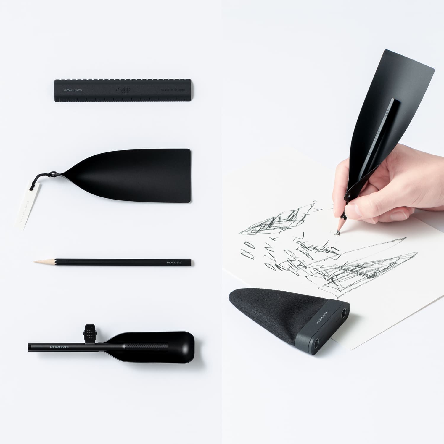 1500x1500 a pencil that amplifies the sound of writing spoon tamago - Sound Drawing