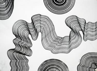 375x276 sound waves drawings for sale saatchi art - Sound Wave Drawing