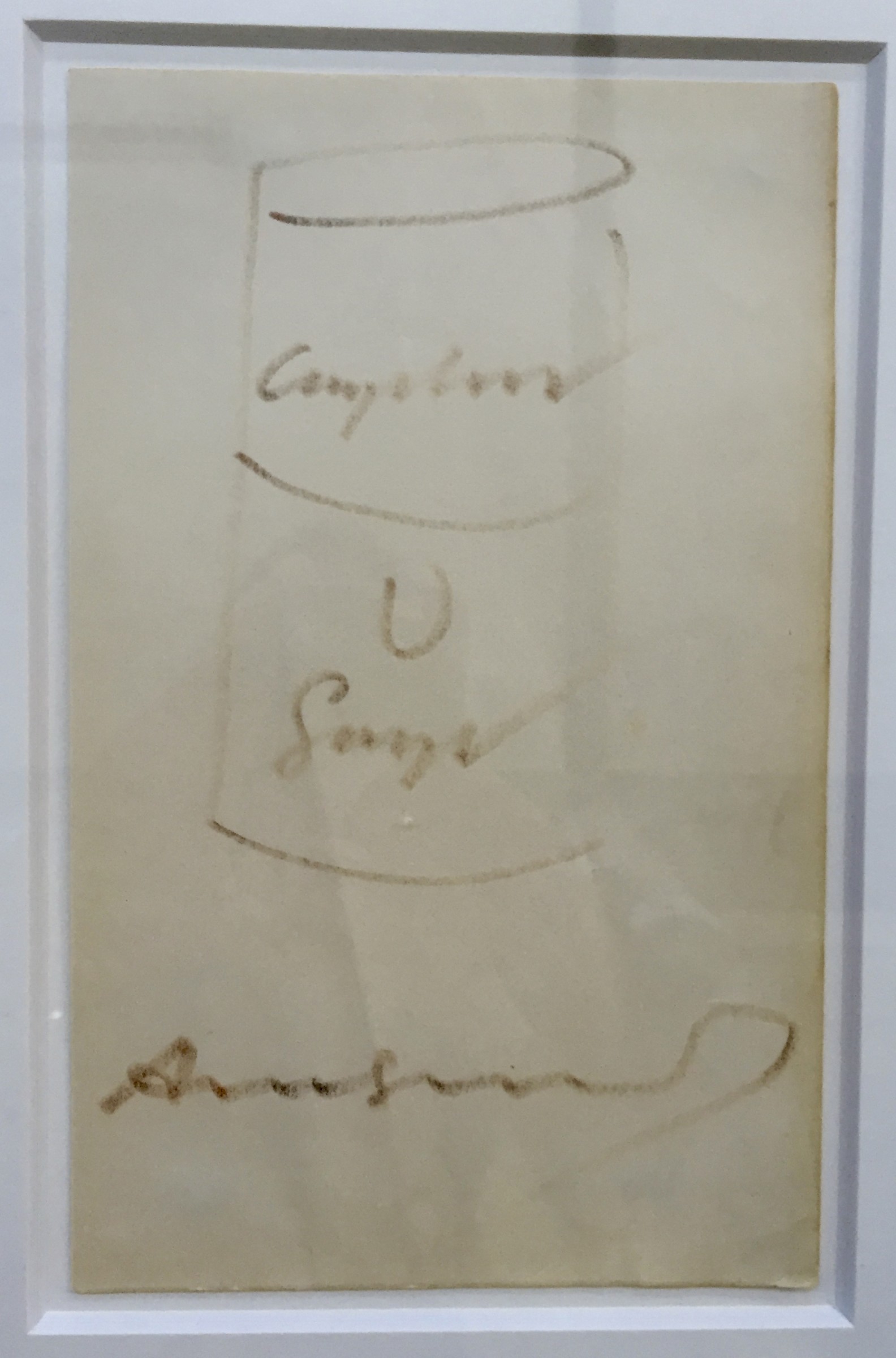 1584x2400 andy warhol, soup can drawing, ca multiplesinc - Soup Can Drawing