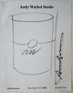 235x300 andy warhol - Soup Can Drawing