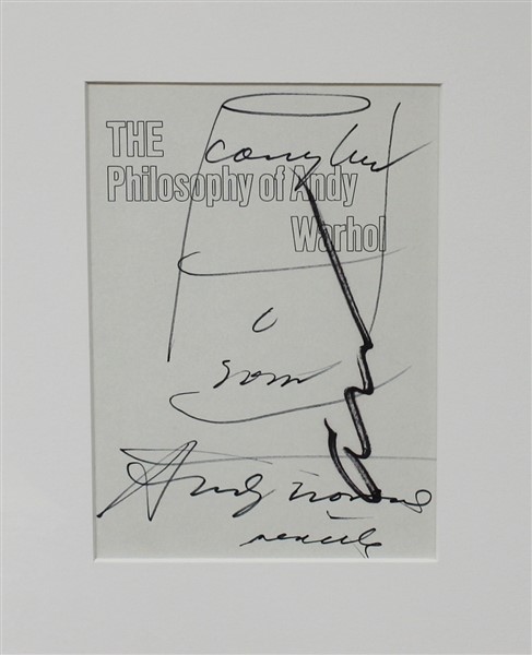 487x600 andy warhol framed original soup can drawing, with coa - Soup Can Drawing