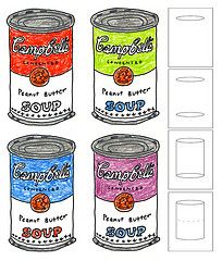 204x240 how to draw andy warhol soup cans then have student pop art ize - Soup Can Drawing