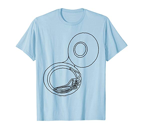 569x532 Rough Tuba Drawing Musical Instrument T Shirt Clothing - Sousaphone Drawing