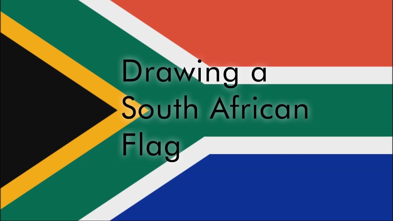 1280x720 how to draw a south african flag - South Africa Drawing