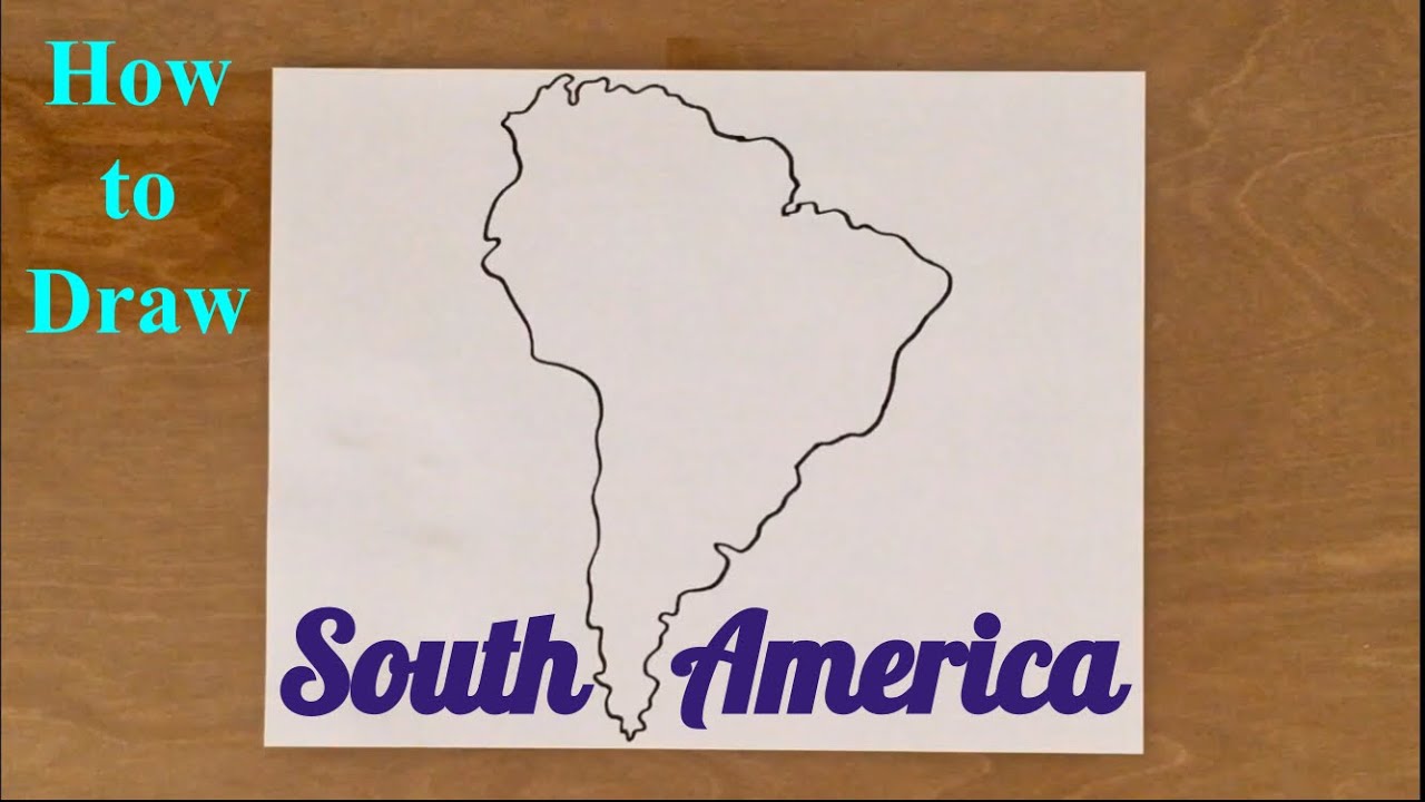 1280x720 how to draw south america - South America Drawing