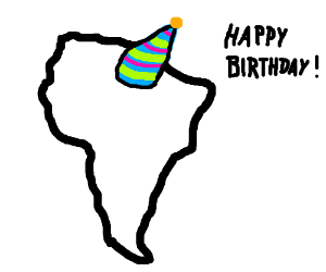 300x250 happy birthday south america drawing - South America Drawing
