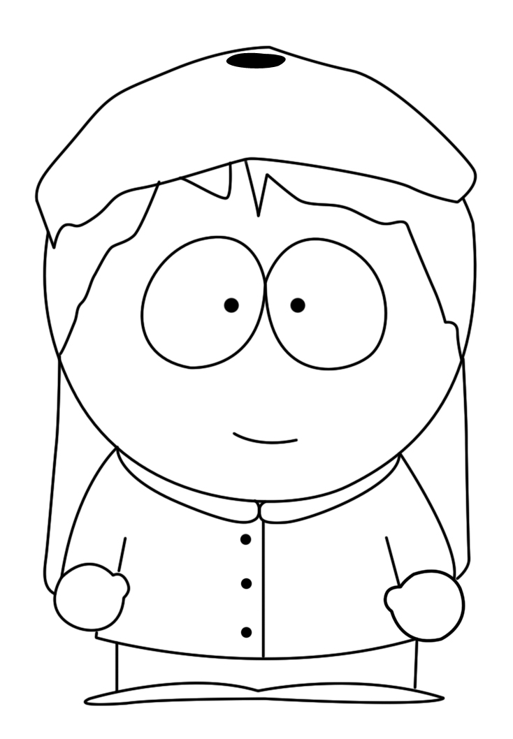 734x1058 how to draw wendy from south park steps - South Park Drawi...