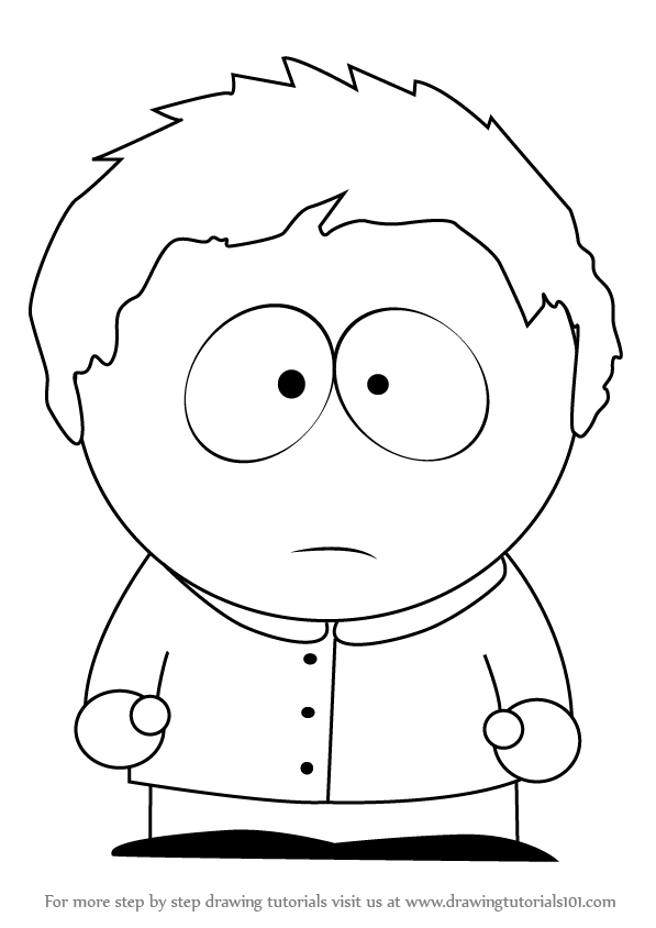 597x844 learn how to draw clyde donovan from south park - South Park Drawing