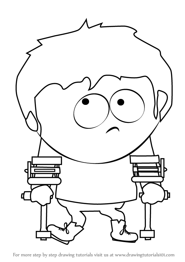 596x842 learn how to draw jimmy valmer from south park - South Park Drawing