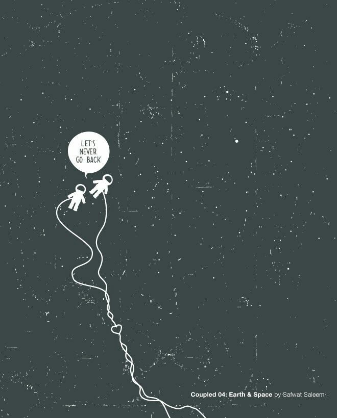 660x820 Too Alien For Earth, Too Human For Outer Space - Space Aesthetic Drawing