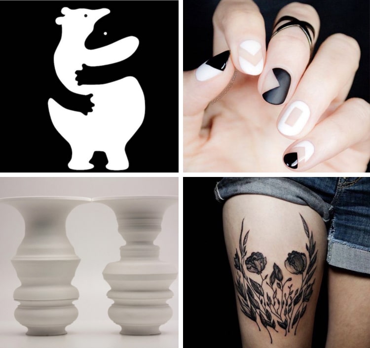 750x706 Negative Space Art - Space Art Drawing