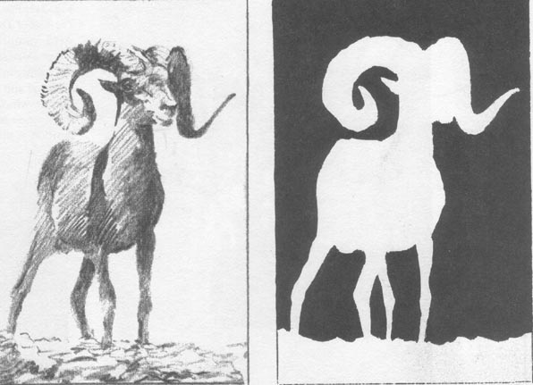 596x431 postitivenegative space drawing twenty first century art and design - Space Art Drawing