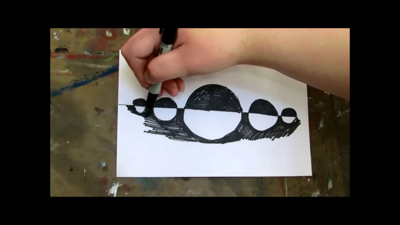 1280x720 What Is Positive And Negative Space - Space Art Drawing