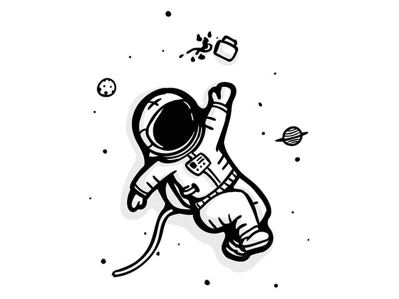 Space Cartoon Drawing at PaintingValley.com | Explore collection of