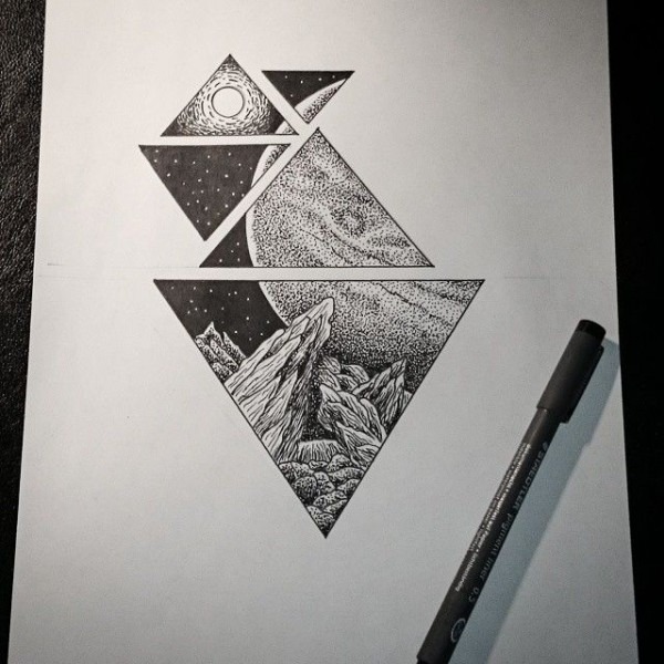 600x600 Cool Space Drawings - Space Drawing