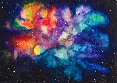 375x267 space nebula drawing - Space Drawing