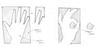 320x179 use negative space to draw better hands creative bloq - Space Drawing