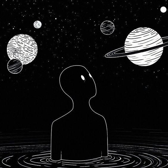 564x564 Galaxyspace Drawing Discovered - Space Drawing