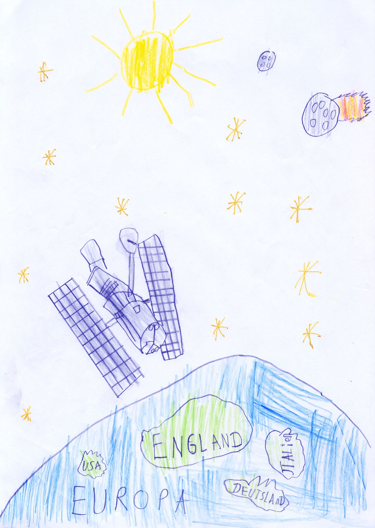 1280x1800 the hubble space telescope esahubble - Space Drawing For Kid