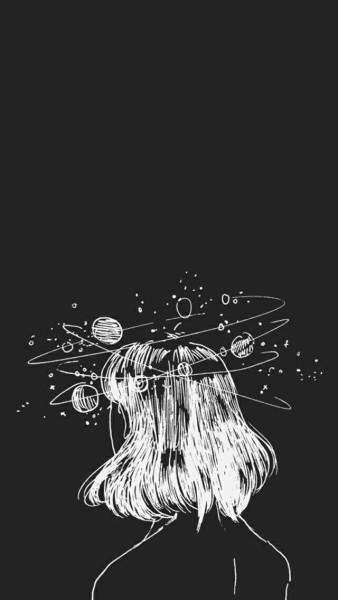 338x600 Head Space White Tumblr - Space Drawing Tumblr