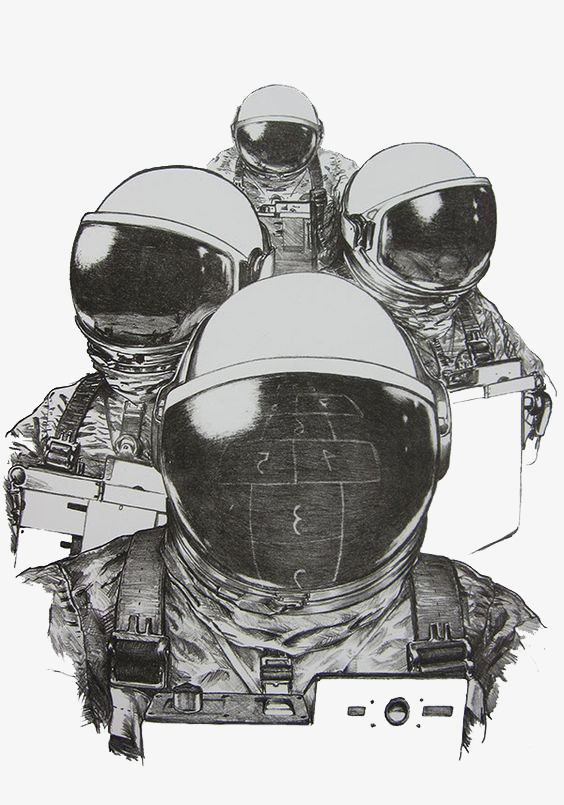 564x805 Hand Drawn Sketch Astronaut, Outer Space, Helmet, Dark Grey Png - Space Helmet Drawing