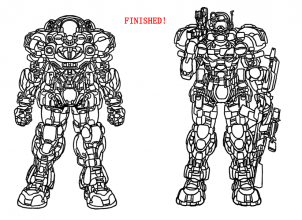 302x220 how to draw a space marine, space marine, step - Space Marine Drawing
