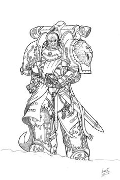 236x354 best space marine art images space marine, draw, drawing s - Space Marine Drawing