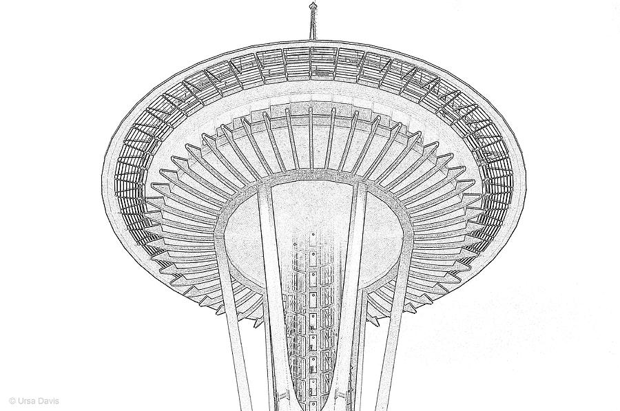 Space Needle Drawing at Explore collection of