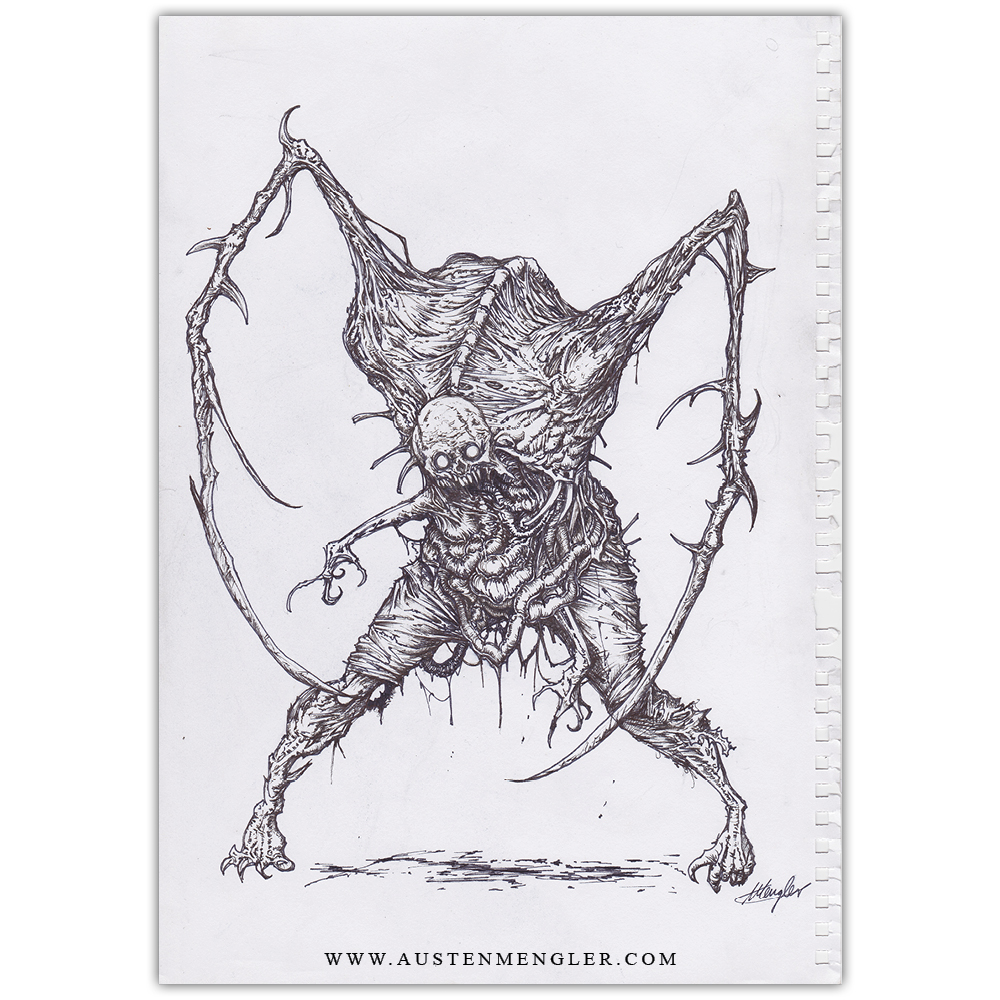 1000x1000 Slasher - Space Pencil Drawing