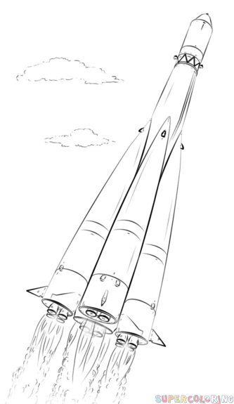 333x575 how to draw a space rocket rockets in rocket drawing - Space Rocket Drawing