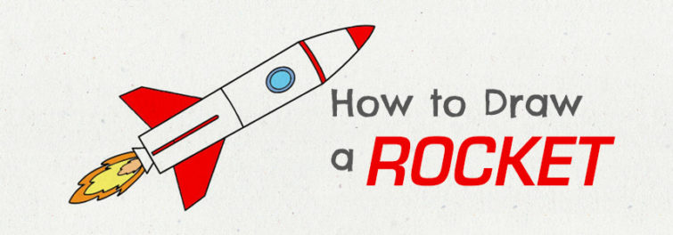 755x264 Huge Collection Of 'rocket Drawing Images' Download More Than - Space Rocket Drawing