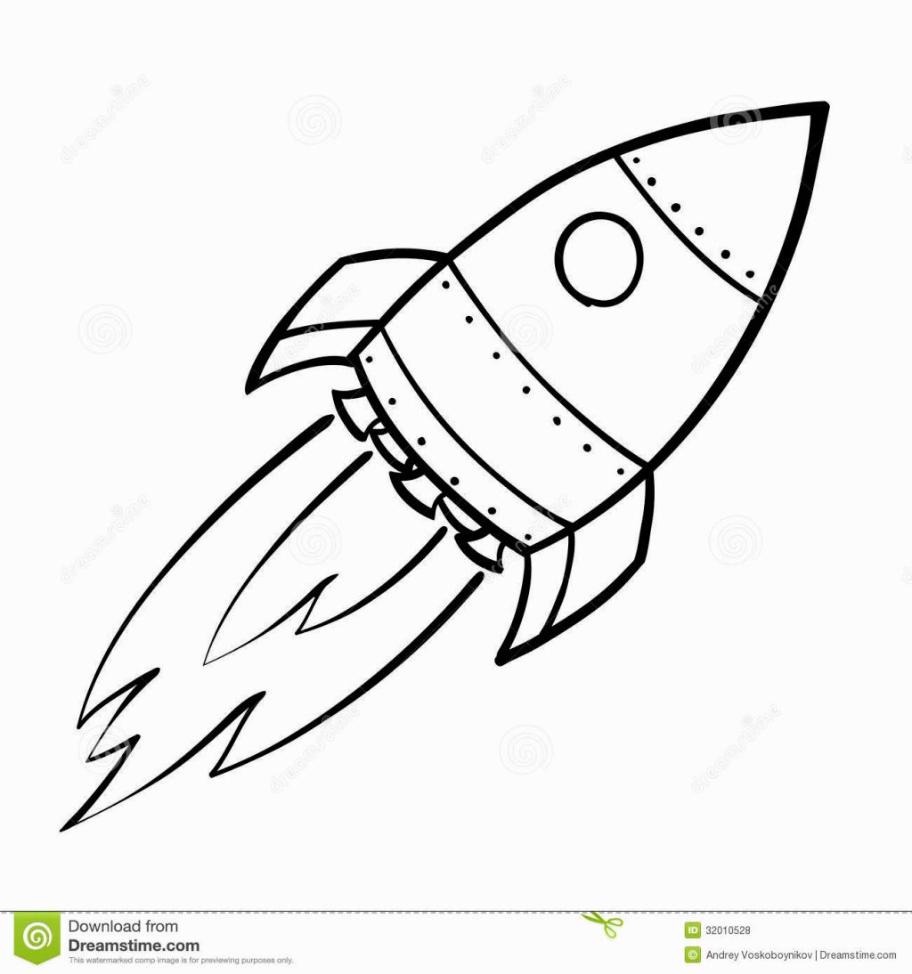 1024x1094 Rocket Ship Coloring - Space Rocket Drawing