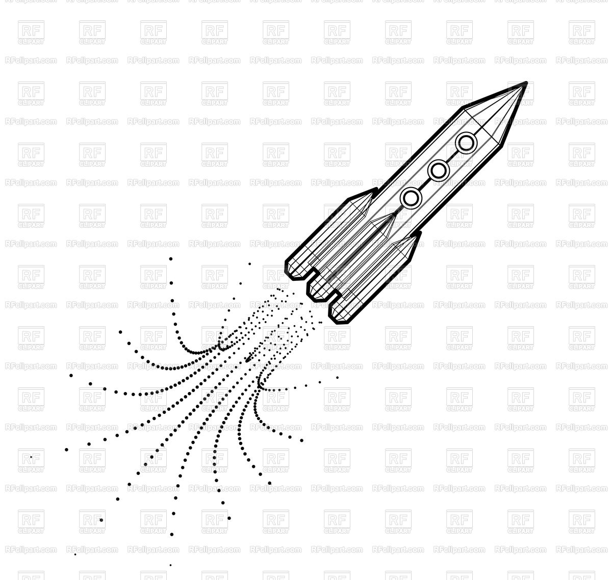 Запуск ракеты в космос рисунок графический