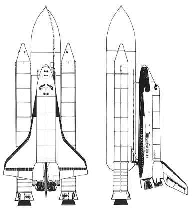 384x423  - Space Rocket Drawing