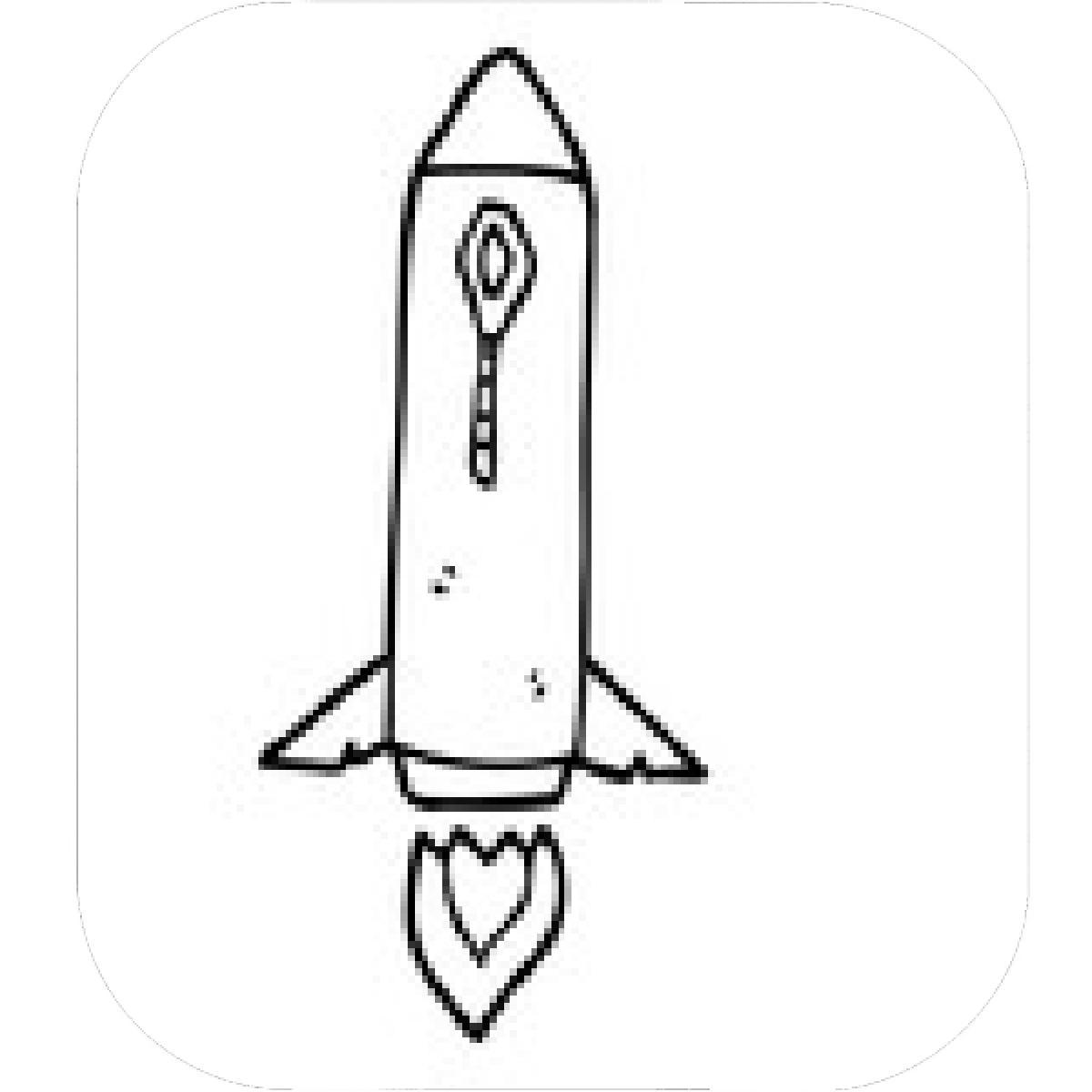 1200x1200 Designs Mein Mousepad Design Mousepad Selbst Designen - Space Rocket Drawing