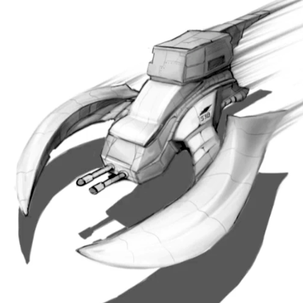 600x600 Sketch A Spaceship In Perspective With Photoshop - Space Ship Drawing