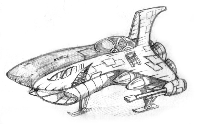 800x498 Spaceship Drawing - Space Ship Drawing